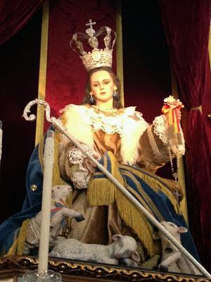 Facinas celebró la Vigilia de la Inmaculada ante su patrona, la Divina Pastora