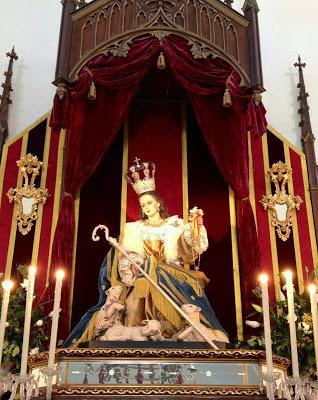 Facinas celebró la Vigilia de la Inmaculada ante su patrona, la Divina Pastora