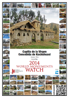Capilla de la Virgen Concebida de Kuchuhuasi (Quispicanchi, Cusco) en la World Monuments Watch 2014 - Perú
