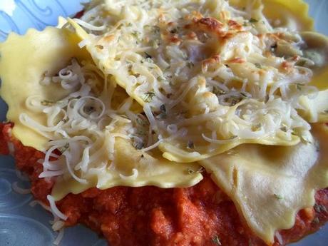 Raviolis de Ternera y Verduras con Revueltillo