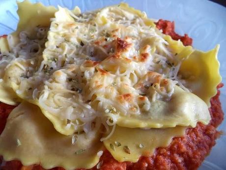 Raviolis de Ternera y Verduras con Revueltillo Raviolis de Ternera y Verduras con Revueltillo