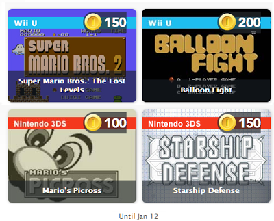 Club Nintendo: Los Nuevos Juegos Digitales de Diciembre 2013