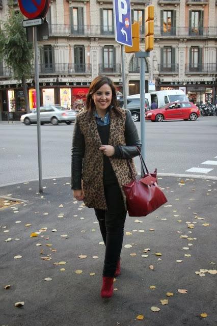 Ripped Jeans, Denim & animal print