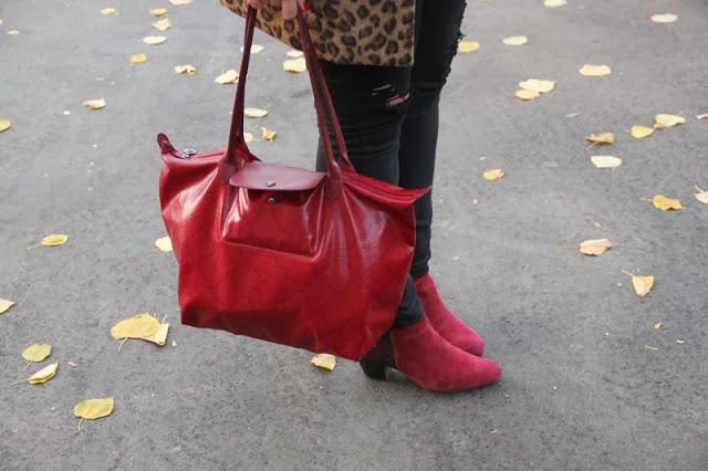 Ripped Jeans, Denim & animal print