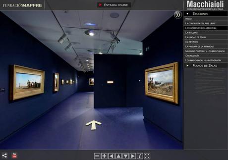 Visita virtual de la exposición Macciaioli (2013).