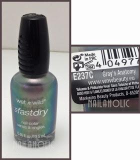 Mi colección - Gray's Anatomy (Wet n Wild)
