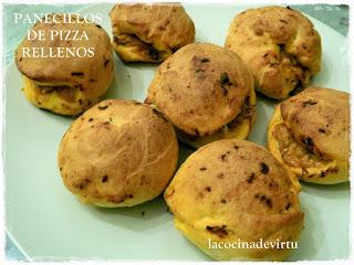 PANECILLOS DE PIZZA RELLENOS