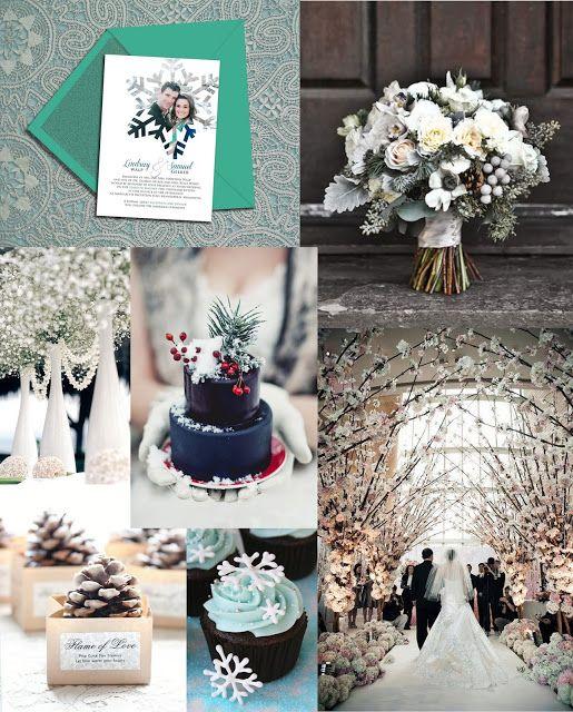 Winter Wedding Inspiration #snowflake #snow #white #christmas