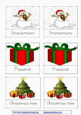 Juego en inglés para navidad