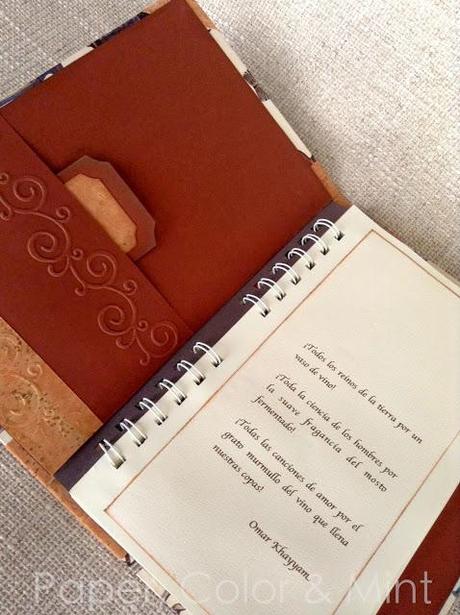 Libro de vinos - Wine tasting journal o Scrap en masculino singular (2ª parte)