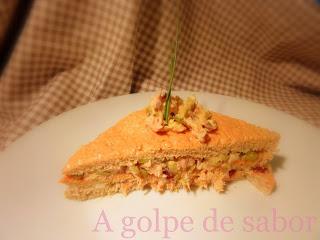 Pastel frío de pan de molde