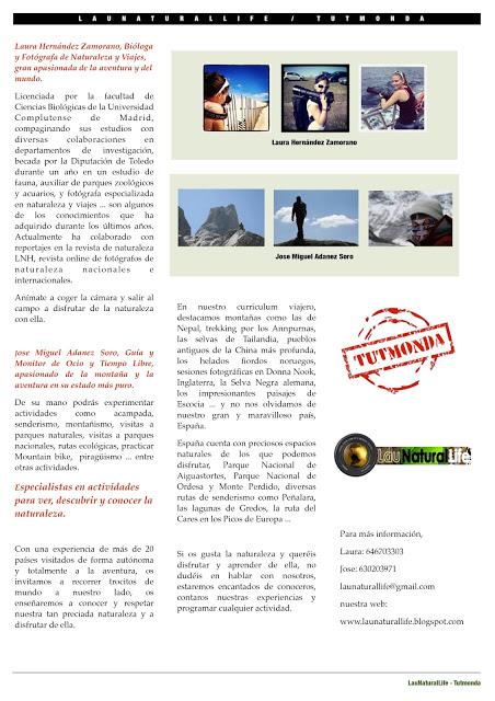 Actividades: Conocenos y disfruta