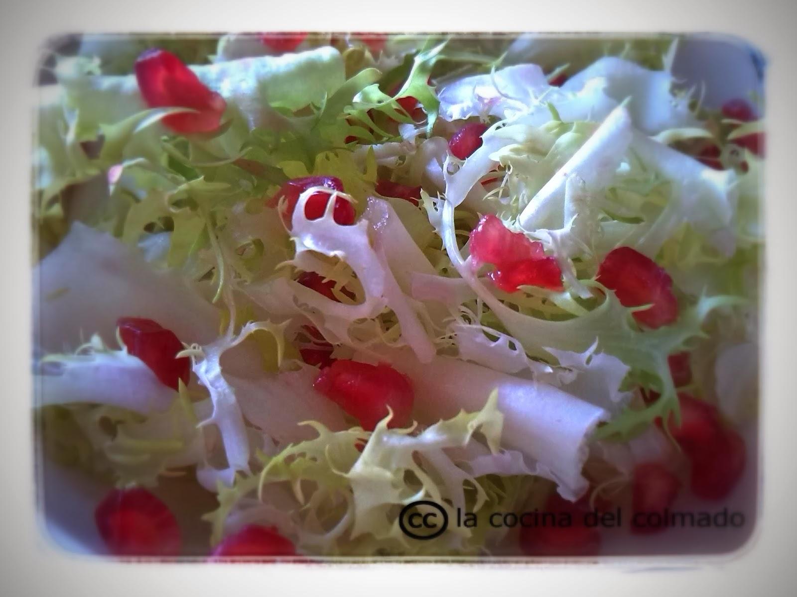 Ensalada de escarola y granada