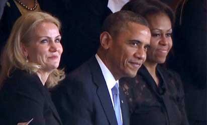 'selfie' de Obama con primera ministra danesa