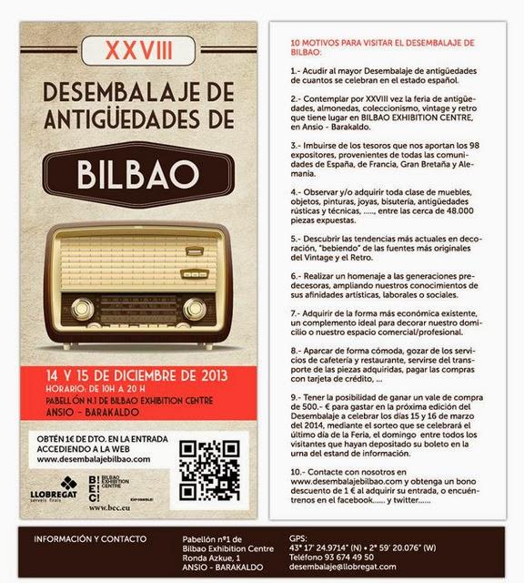 Buenas razones para visitar la Feria de Desembalaje de Bilbao (14-15 de diciembre)