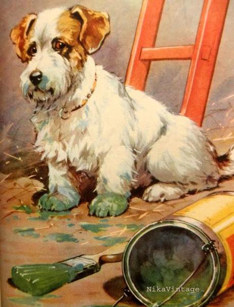 Blog hop! Macro del dia ... Perros Vintage