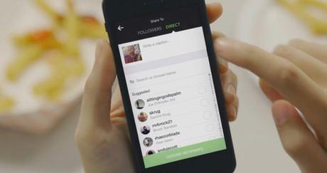 Instagram Direct, para enviar fotos, videos y mensajes privados