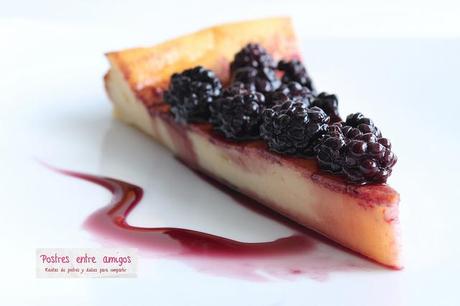 Tarta de queso y moras Tarta de queso y moras
