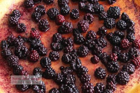 Tarta de queso con moras Tarta de queso con moras