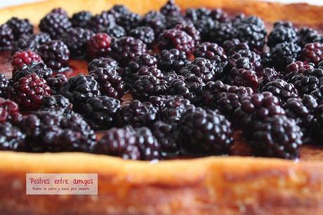 Tarta de queso con moras Tarta de queso con moras