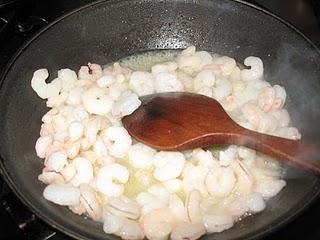 Quiche de calabacín con gambas