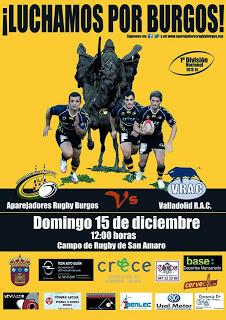 PROGRAMACIÓN DE LAS COMPETICIONES NACIONALES DE RUGBY DEL FIN DE SEMANA 14 Y 15 DE DICIEMBRE