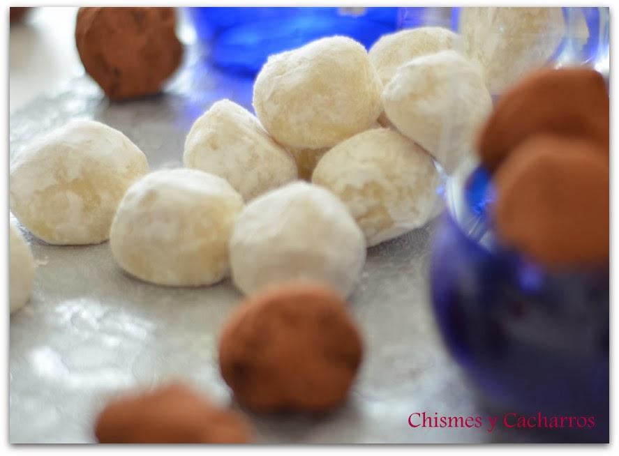 Truffas de chocolate y Truffas de limón