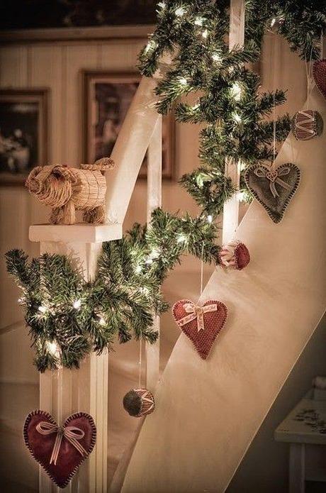 Ideas para Decorar la Escalera en Navidad