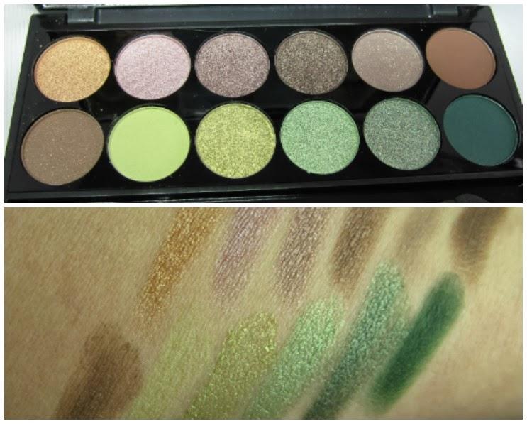 paleta GARDEN OF EDEN, SLEEK, swatches
