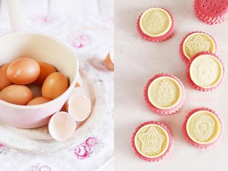 GALLETAS NAVIDEÑAS de rosas y chocolate blanco