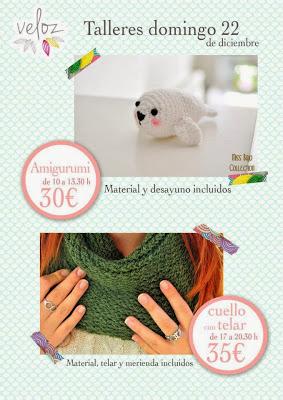 Talleres en Veloz: fondant, decoración navideña, agendas.....