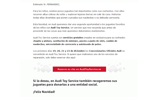 Audi Toy Service. Repara los coches de tus hijos en un concesionario de Audi (@AudiSpain)