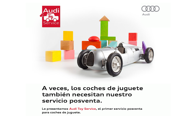 Audi Toy Service. Repara los coches de tus hijos en un concesionario de Audi (@AudiSpain)