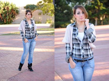 Low Cost: plaid shirt & jeans lovelystyle (3)