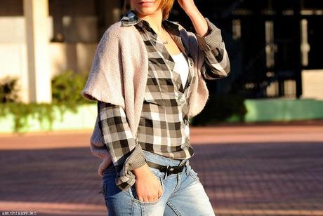 Low Cost: plaid shirt & jeans lovelystyle (1)