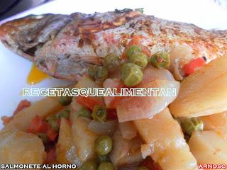 SALMONETE AL HORNO