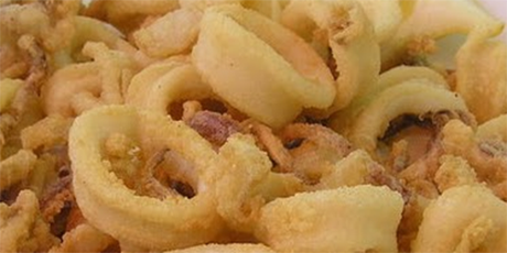 mariscos Calamares fritos