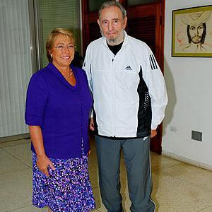 Bachelet la cuota de Fidel Castro en Chile