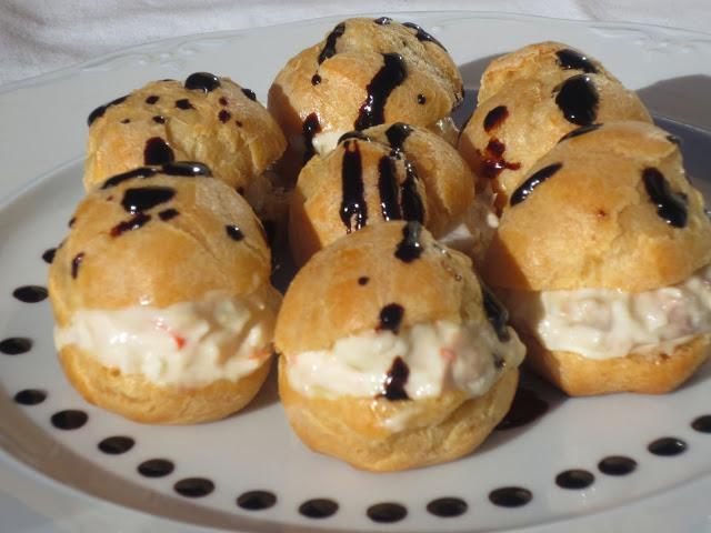 Profiteroles salados