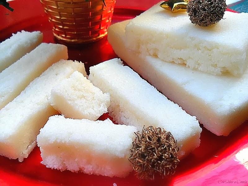 Turrón de coco (con o sin chocolate)