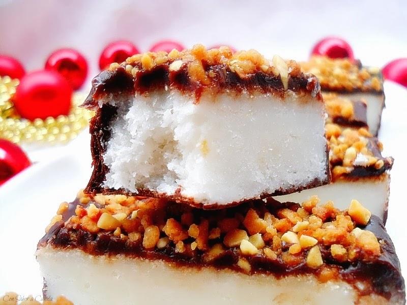 Turrón de coco (con o sin chocolate)