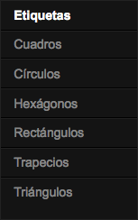 Gadget de etiquetas en forma de menú vertical desplegable para Blogger. Gadget de etiquetas en forma de menú vertical desplegable para Blogger.