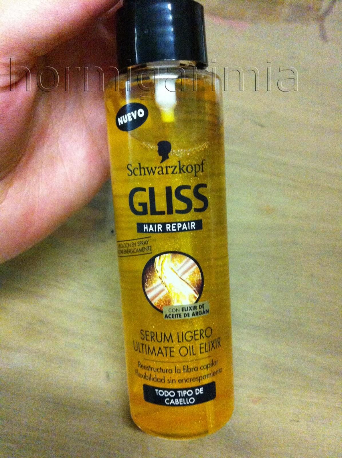 Serum ligero ultimate & oil elixir. Hair Repair Gliss Schwarzkopf
