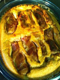 Pastel de salchichas con pudding Yorkshire