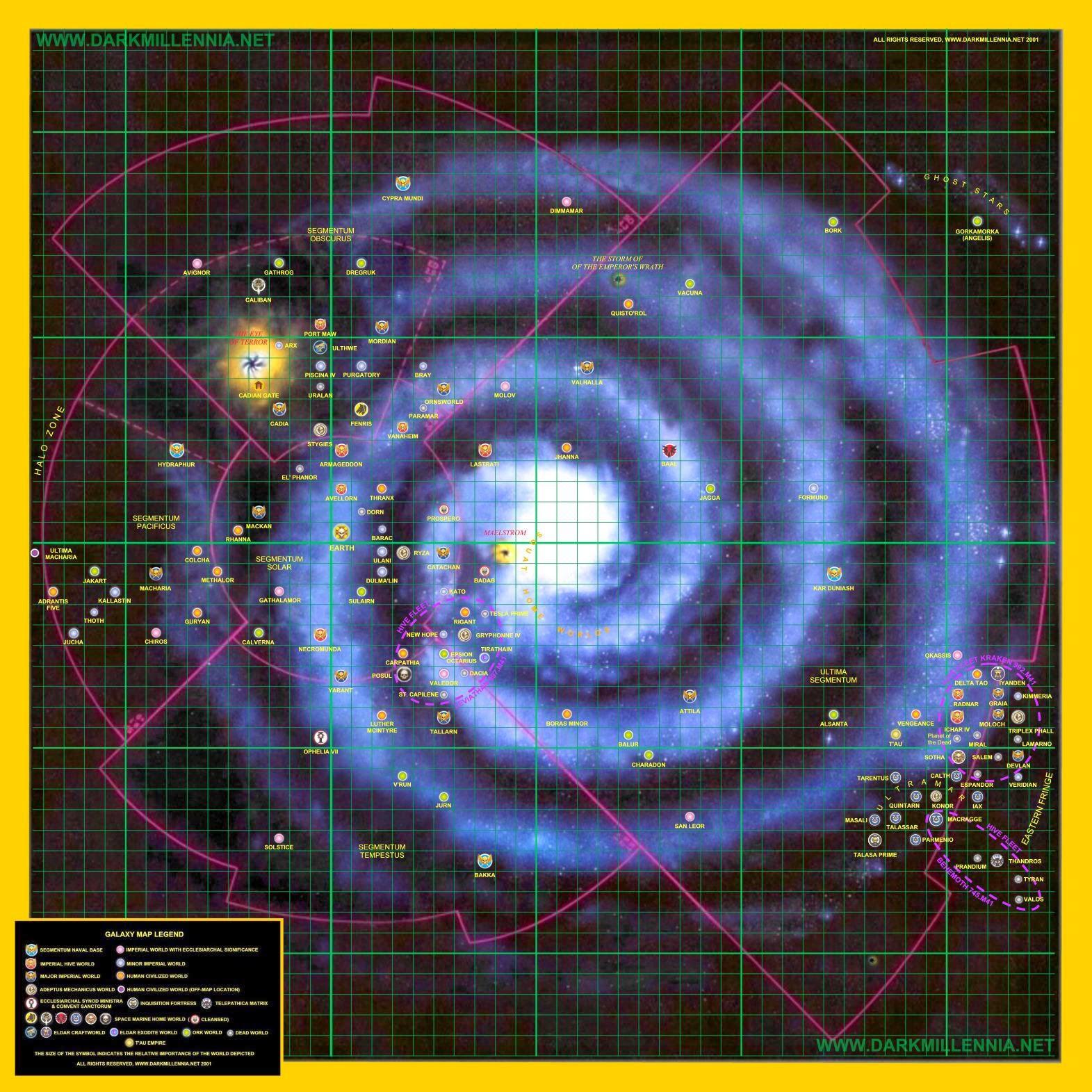 Mapa de la galaxia en la segunda edición