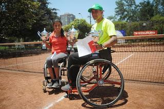 WLADIMIR RODAS Y MACARENA CABRILLANA GANAN LA COPA CHILE DE TENIS PARALÍMPICO