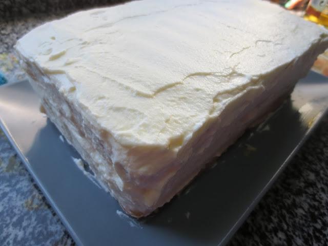 Tiramisú de crema Kinder