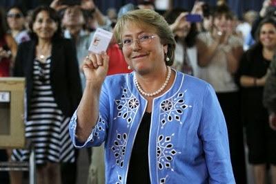 Bachelet gana presidencia con 62 por ciento.