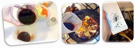 Carrilleras de ternera a la vainilla y salsa Oporto con pasas y orejones