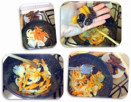 Carrilleras de ternera a la vainilla y salsa Oporto con pasas y orejones